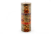 Animal Print 3" x 8" pillar candle. Hand crafted. Each candle is painted with 'prints' of African animals and touches of gold.  Fair Trade products. 